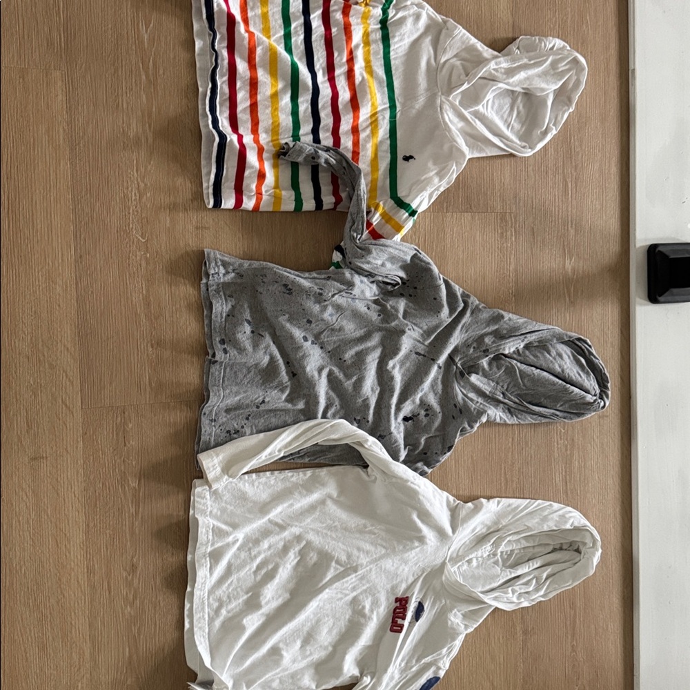 Polo by Ralph Lauren Kids Hoodies - White, Gray, Multicolor Stripes